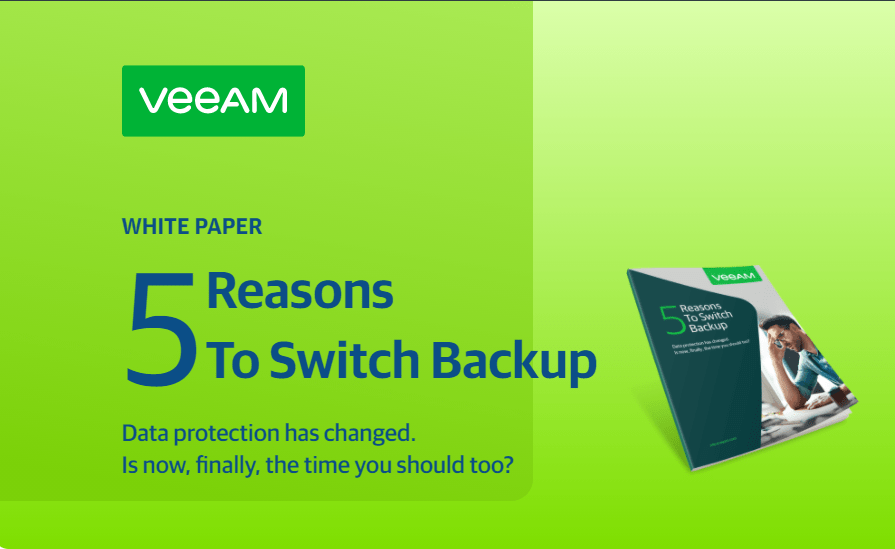 , Thank You for Downloading: Veeam White Paper — 5 Reasons